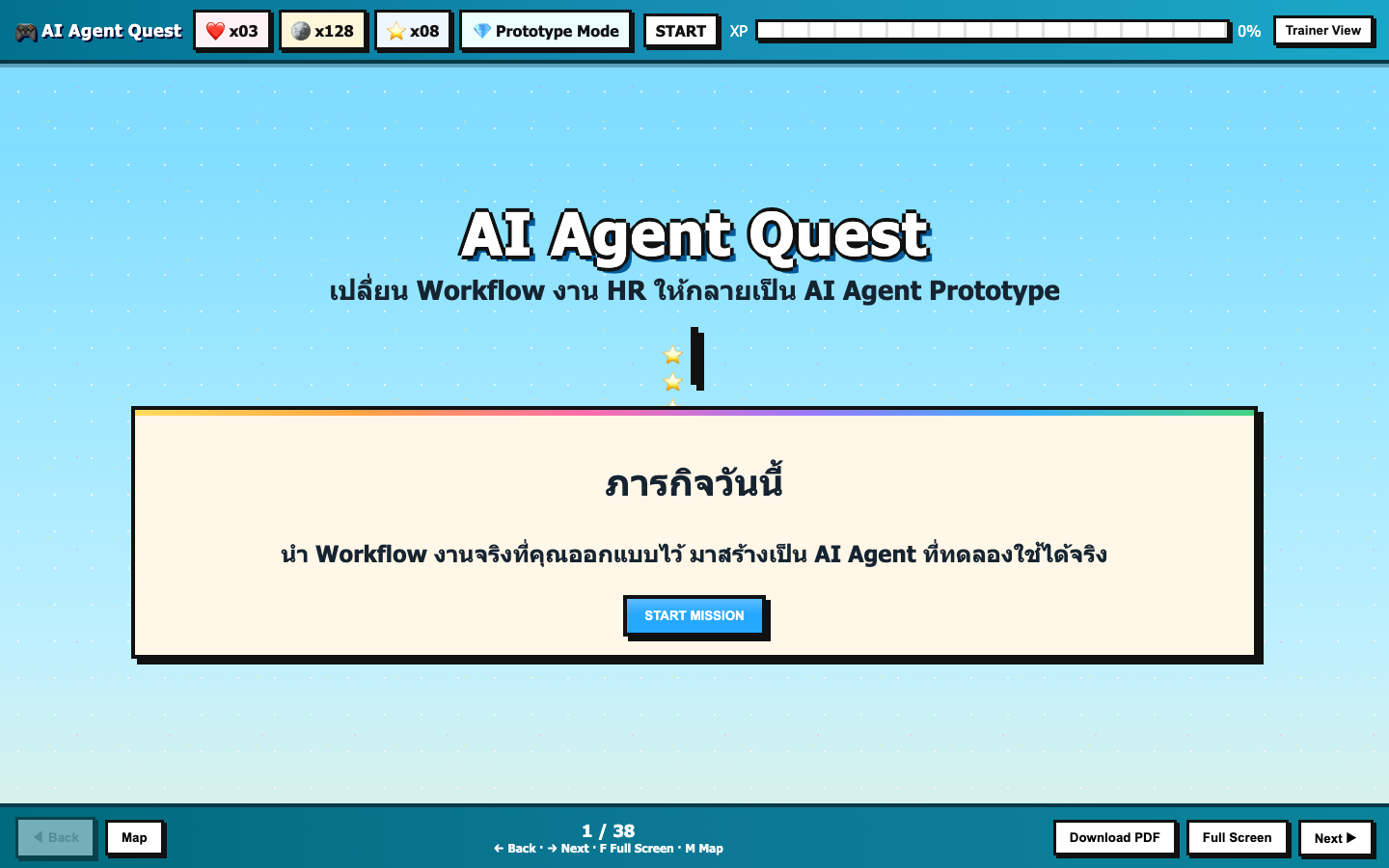 หน้าปกสไลด์ เปลี่ยน Workflow งาน HR ของคุณ ให้กลายเป็น AI Agent